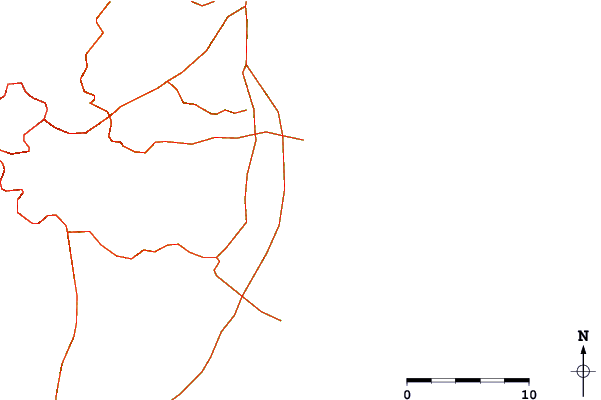 Routes et rivières à proximité Playa Ojo de Garza