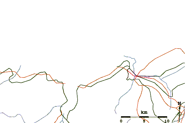 Routes et rivières à proximité Playa Santa Maria del Mar