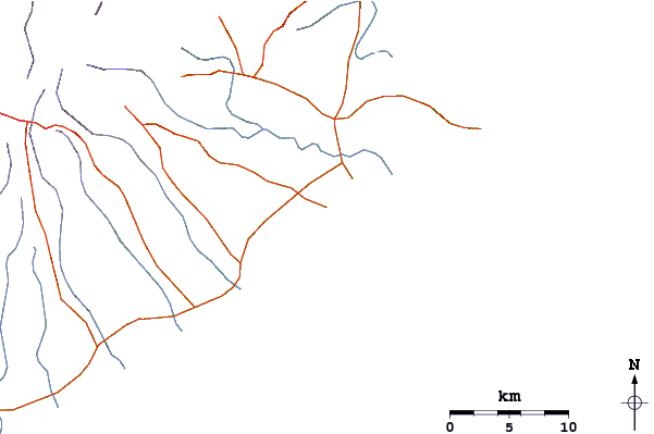 Routes et rivières à proximité Playa Serena