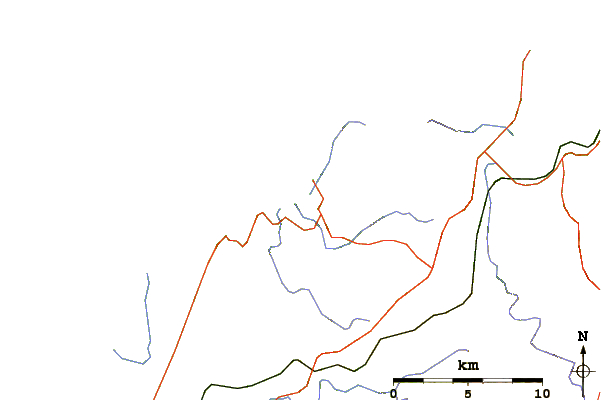 Routes et rivières à proximité Playa de Baleo