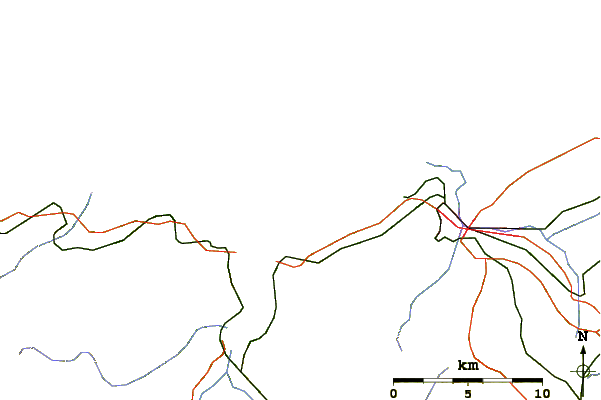 Routes et rivières à proximité Playa de Bayas