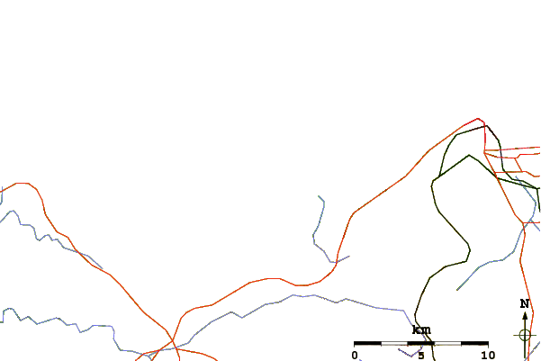 Routes et rivières à proximité Playa de Caion