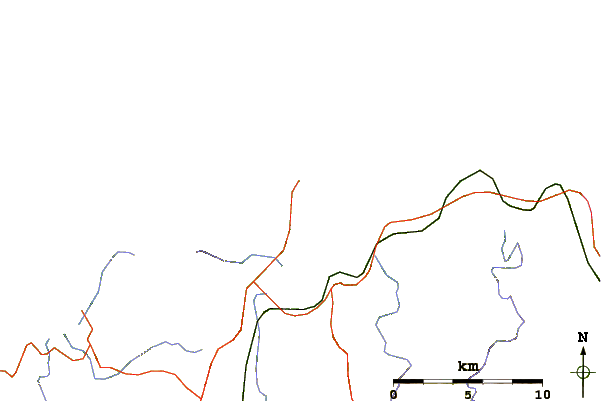 Routes et rivières à proximité Playa de Carino