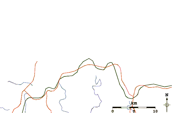Routes et rivières à proximité Playa de Castro