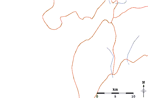Routes et rivières à proximité Playa de Fonforron