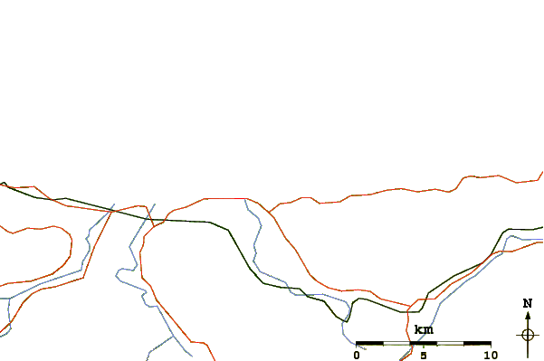 Routes et rivières à proximité Playa de Gerra
