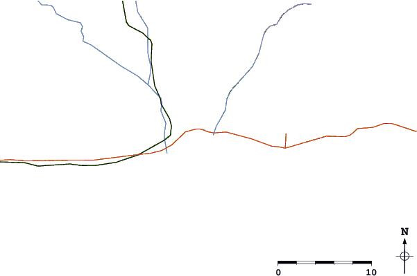 Routes et rivières à proximité Playa de Lagos