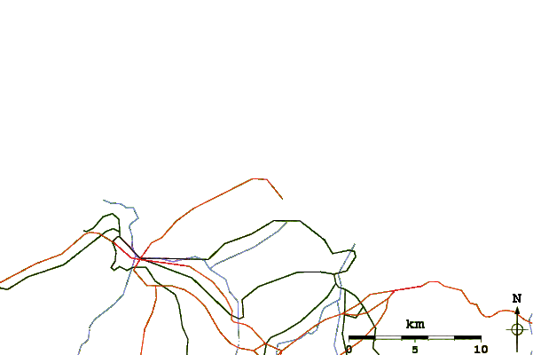 Routes et rivières à proximité Playa de Luanco