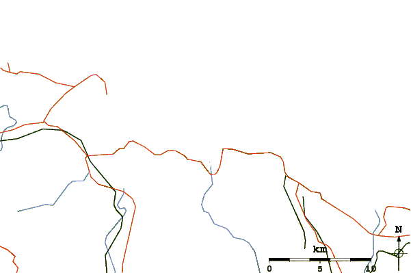Routes et rivières à proximité Playa de Orinon