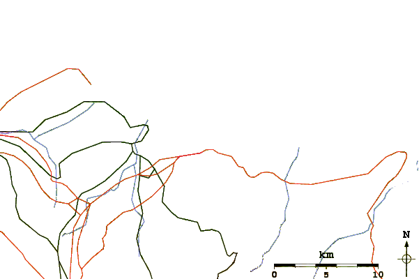 Routes et rivières à proximité Playa de Penarrubia
