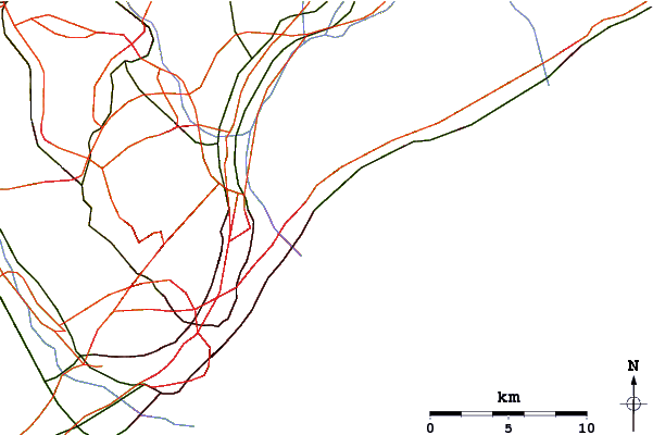Routes et rivières à proximité Playa de Premia