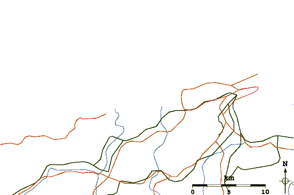 Routes et rivières à proximité Playa de Robayera