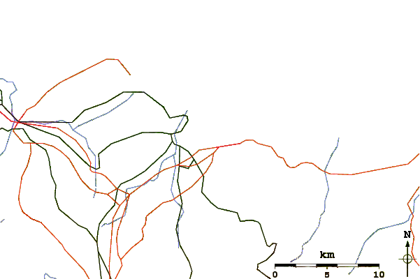 Routes et rivières à proximité Playa de San Lorenzo