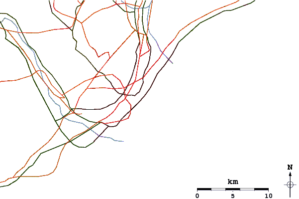 Routes et rivières à proximité Playa de Sant Sebastia