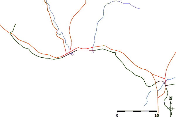 Routes et rivières à proximité Pleasure Point-Sewer Peak