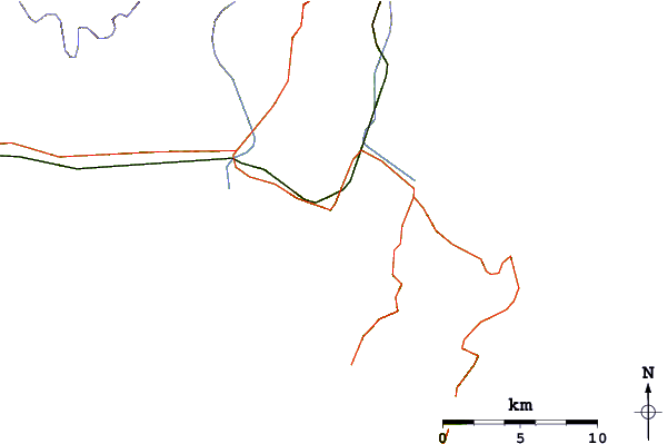 Routes et rivières à proximité Point Annihilation