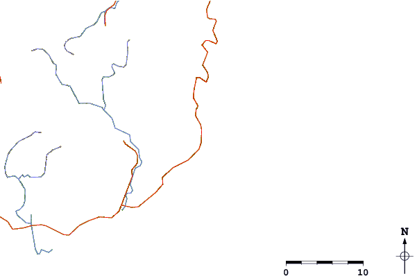 Routes et rivières à proximité Point B