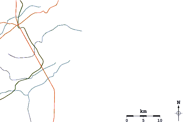 Routes et rivières à proximité Pontal (Baia Formosa)