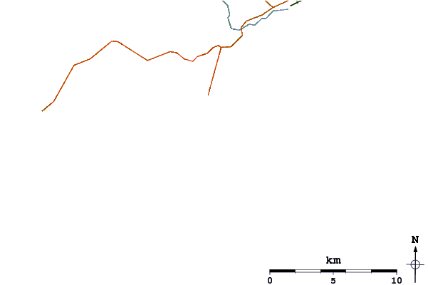 Routes et rivières à proximité Porth Ceriad