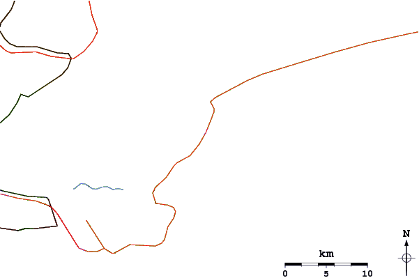 Routes et rivières à proximité Praia Branca