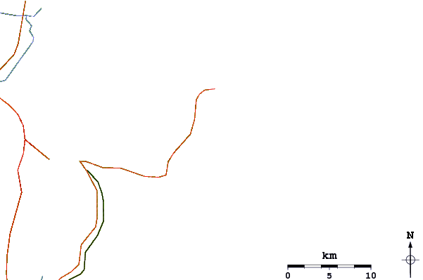 Routes et rivières à proximité Praia Tofo