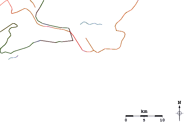 Routes et rivières à proximité Praia do Tombo