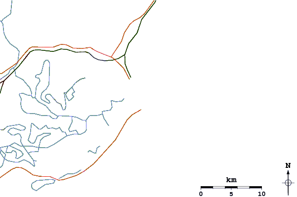 Routes et rivières à proximité Prainha dos Molhes (Escondido)