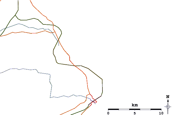 Routes et rivières à proximité Primrose Valley