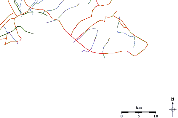 Routes et rivières à proximité Publics
