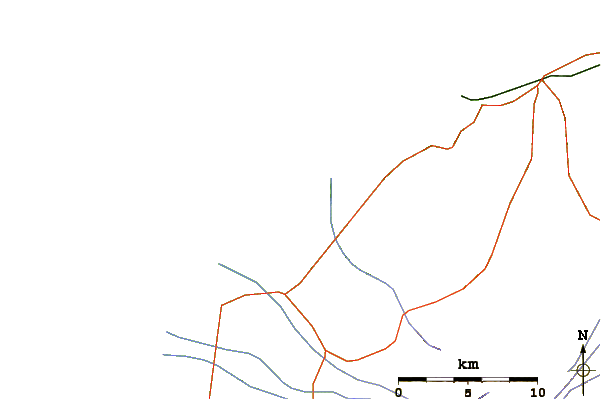 Routes et rivières à proximité Punihos