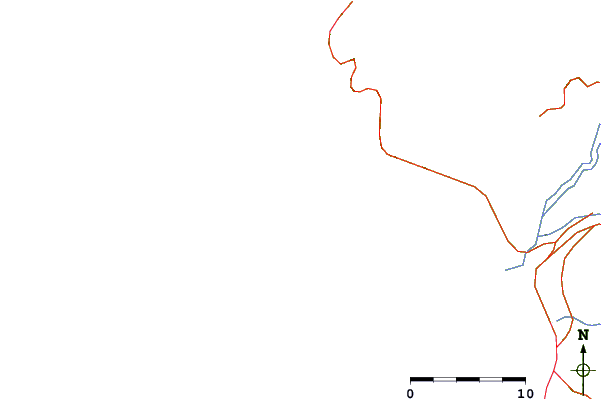 Routes et rivières à proximité Burros
