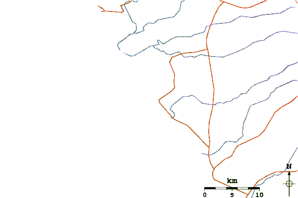 Routes et rivières à proximité Punta Miramar