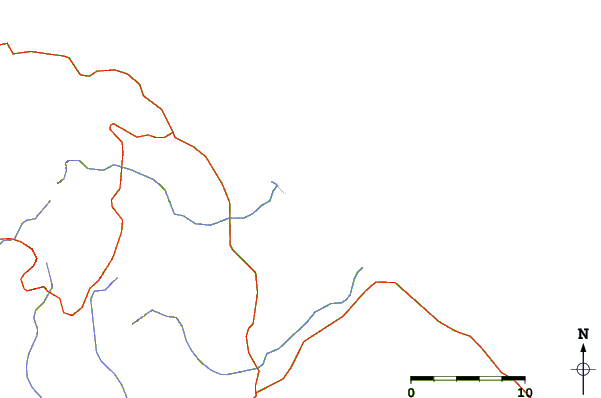 Routes et rivières à proximité Punta Paraiso