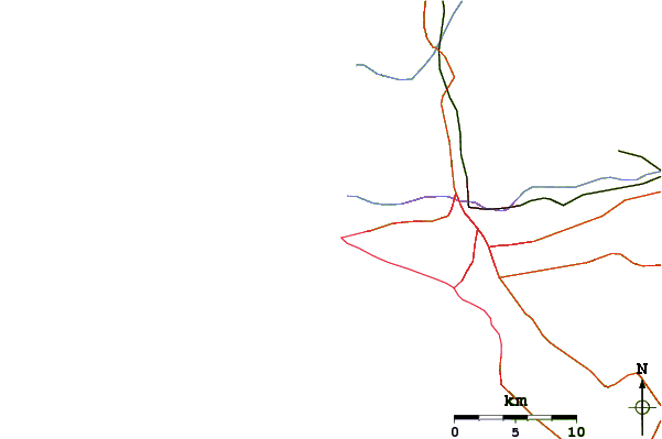 Routes et rivières à proximité Punta Perfection
