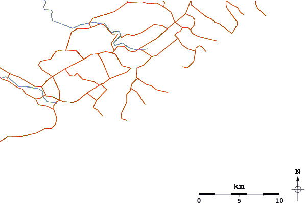 Routes et rivières à proximité Purakaunui Bay