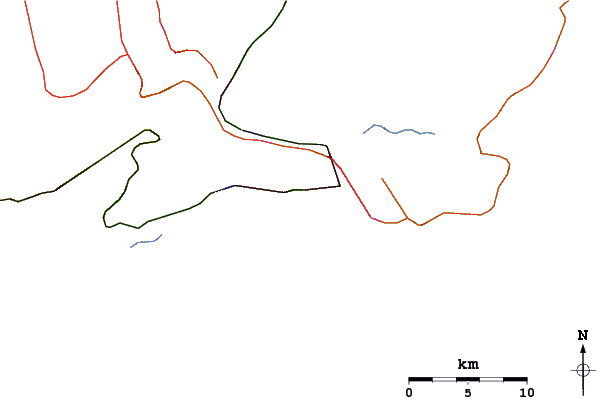 Routes et rivières à proximité Quebra Mar