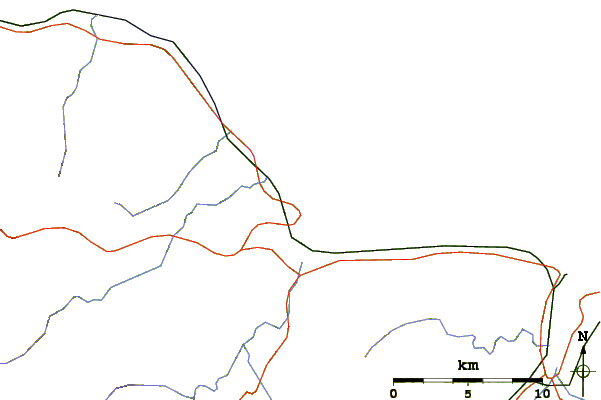Routes et rivières à proximité Ria Foz