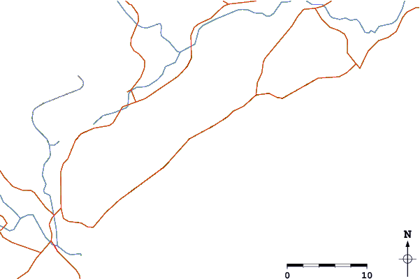 Routes et rivières à proximité Riyue Bay (Riyuewan)