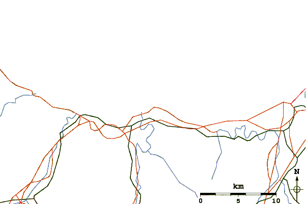 Routes et rivières à proximité Roca Puta