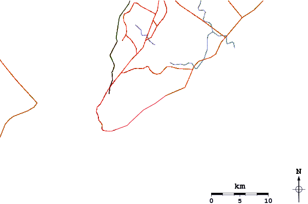Routes et rivières à proximité SESC