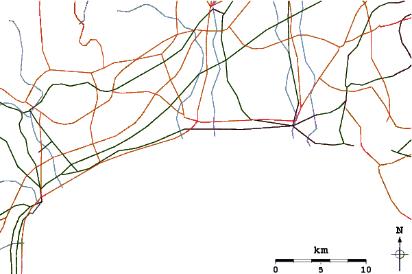 Routes et rivières à proximité Sagami River