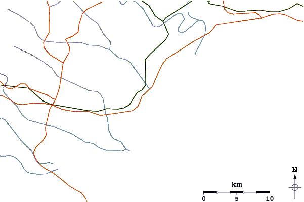 Routes et rivières à proximité Salad Bowls