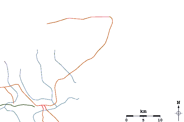 Routes et rivières à proximité Saline Bay