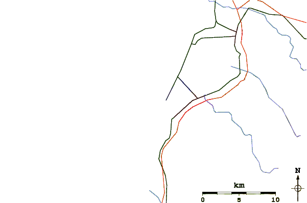 Routes et rivières à proximité Samoa Peninsula