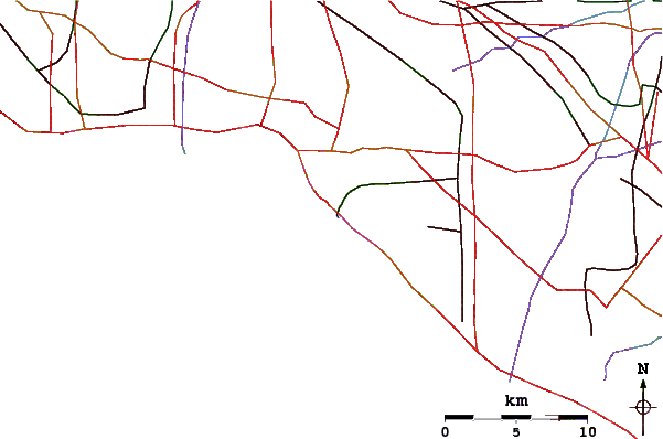 Routes et rivières à proximité San Gabriel Rivermouth