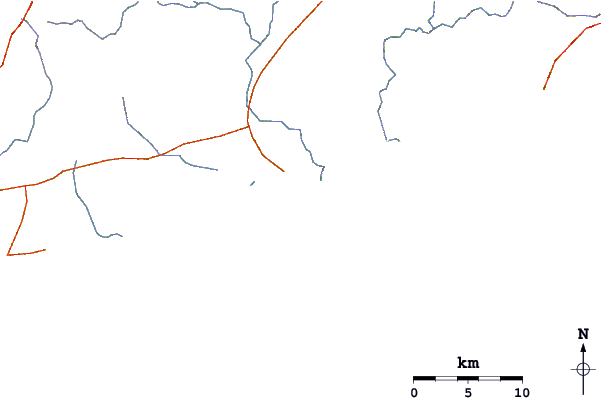 Routes et rivières à proximité San Pedro