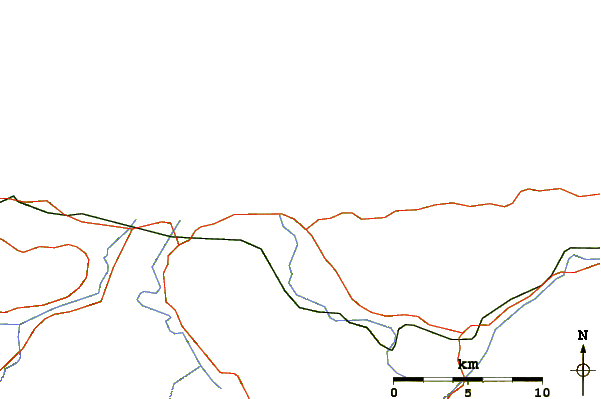 Routes et rivières à proximité San Vicente