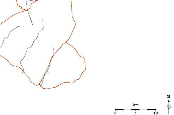 Routes et rivières à proximité Sant Elmo