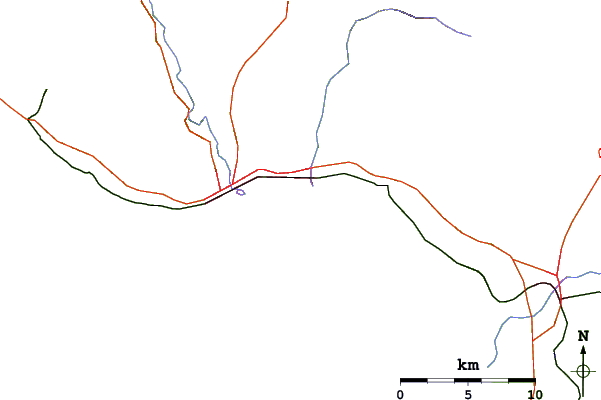 Routes et rivières à proximité 41st Ave (The Hook - Shark Cove)