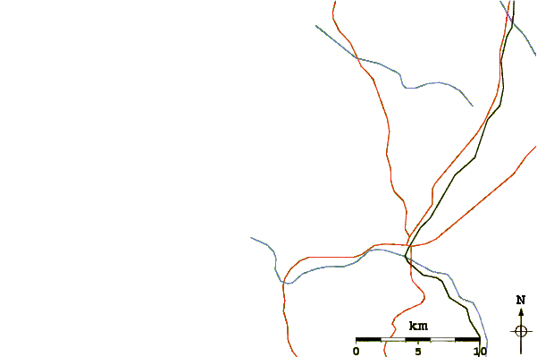 Routes et rivières à proximité Santa Cruz